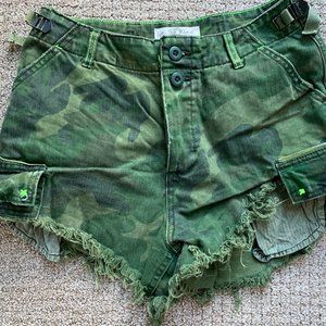 Free People Camo Shorts